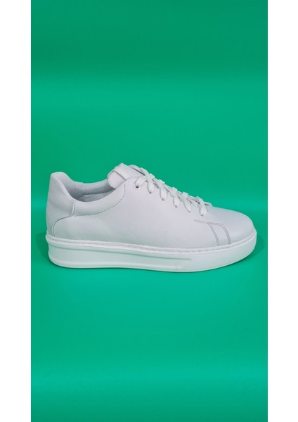 Marcobranchını Bağcıklı Sade Model Düz Kalın Taban Erkek Sneaker Ayakkabı 614055M