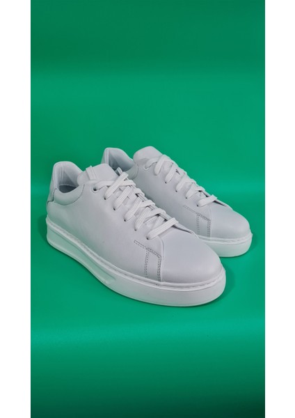 Marcobranchını Bağcıklı Sade Model Düz Kalın Taban Erkek Sneaker Ayakkabı 614055M