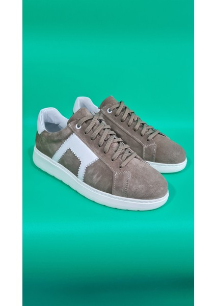 Marcobranchını Bağcıklı Hakiki Deri Erkek Sneaker Ayakkabı 614091M