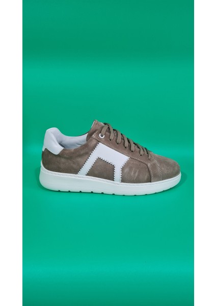 Marcobranchını Bağcıklı Hakiki Deri Erkek Sneaker Ayakkabı 614091M