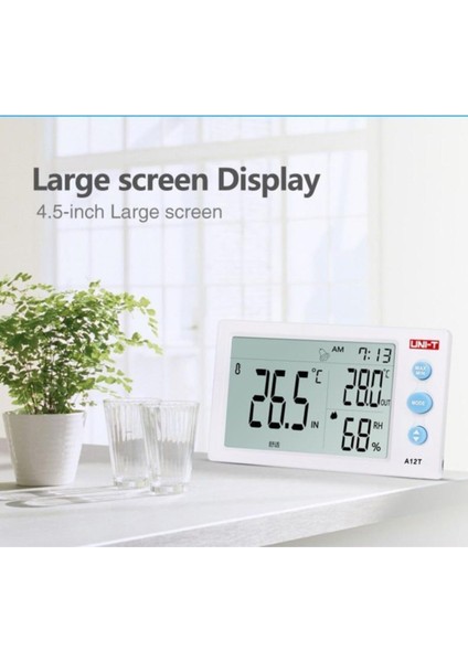 Unı-T A12T Dijital Termometre Sıcaklık ve Nem Ölçüm Cihazı indirimleri