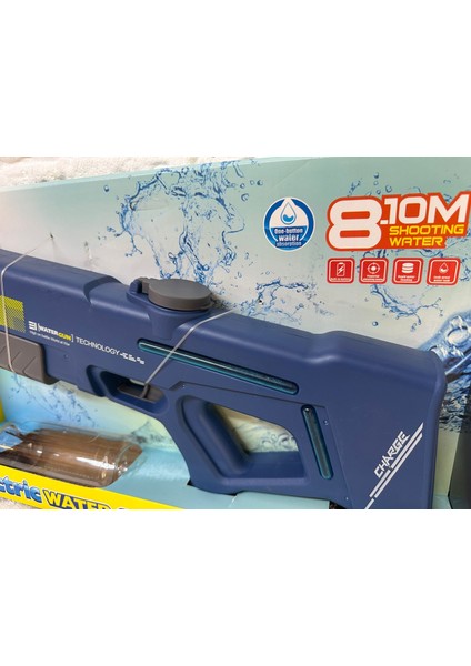 Elektrikli Şarjlı Jumbo Su Tabancası Sesli ve Işıklı 42 cm