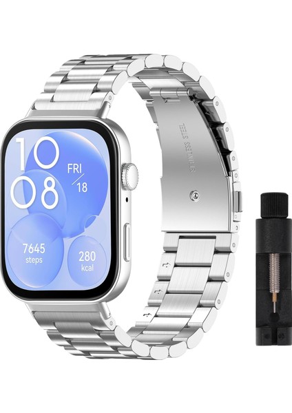 Watch Fit 3/fit 4 ve Fit 4 Pro Uyumlu Klasik Paslanmaz Çelik Kordon 20MM