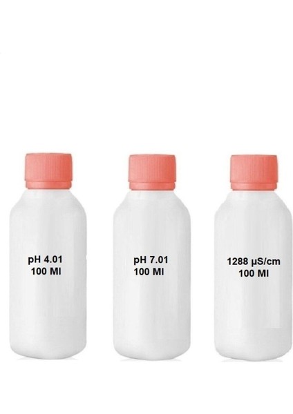 Ph 4.01 - 7.01 - Iletkenlik 1288 Μs/cm Kalibrasyon Çözeltisi 100 ml