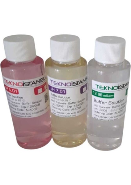 Ph 4.01 - 7.01 - Iletkenlik 1288 Μs/cm Kalibrasyon Çözeltisi 100 ml fiyatları