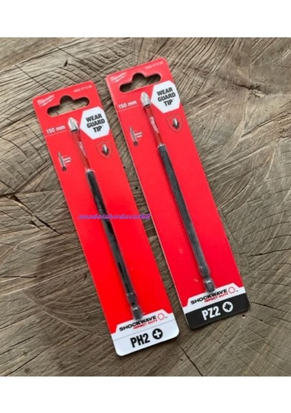 Milwaukee Ph2 Yıldız Bits Uç 15CM Pz2 Uç Cobalt Çelik Vida Sıkma Ucu 2li