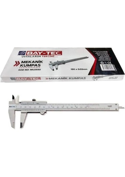 Bay-Tec Mekanik Kumpas 150X0.02MM