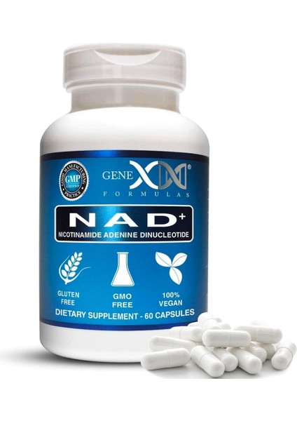 Nad+ 250 mg Serving 60 Capsules Nicotinamide Adenine Dinucleotide