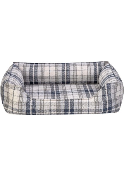 Delta Lacivert Kareli Kedi ve Köpek Yatağı S 75X60 cm