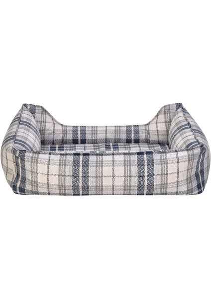 Delta Lacivert Kareli Kedi ve Köpek Yatağı S 75X60 cm