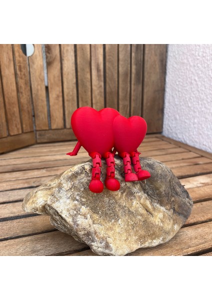 Sevgili Hediyesi-Romantik Kalp Hediye-Yıldönümü Hediyesi-Sevgililer Günü Hediyesi-H:5cm x W:9cm