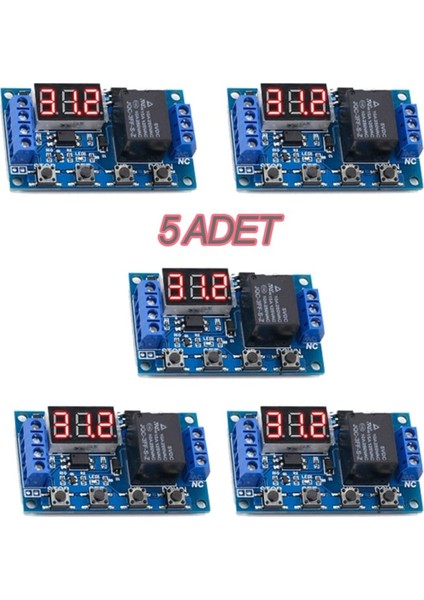 5 Adet Zamanlayıcı Modül Dijital Zaman Ayarlı Modül Röle Kuluçka Makinesi Modülü