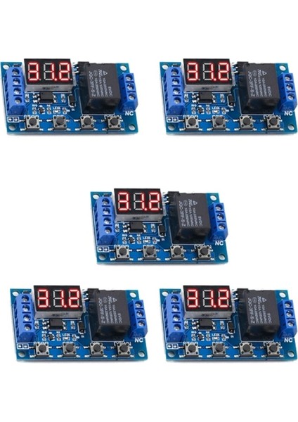 5 Adet Zamanlayıcı Modül Dijital Zaman Ayarlı Modül Röle Kuluçka Makinesi Modülü