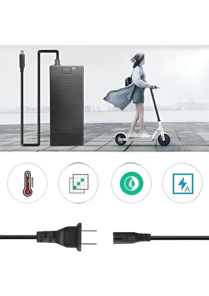 42V 2A Xiaomi, Scooter Şarj Aleti Adaptörü M365/M365PRO/PRO2/NINEBOT/OKAI Uyumlu Adaptör