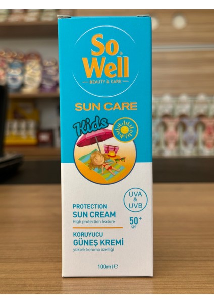 Sun Care Kids Koruyucu Güneş Kremi Spf 50+ (100 Ml) - Çocuk Cildine Özel Yüksek Koruma!
