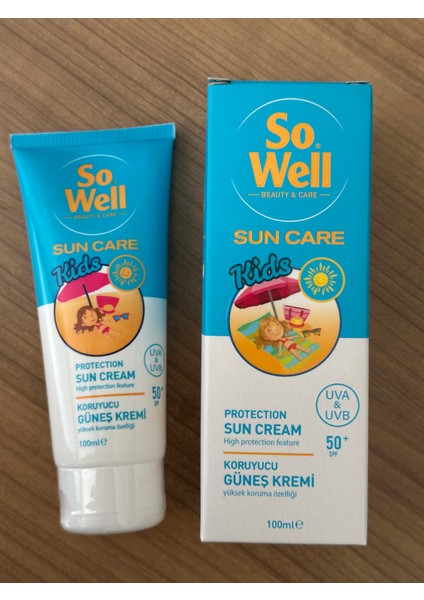 Sun Care Kids Koruyucu Güneş Kremi Spf 50+ (100 Ml) - Çocuk Cildine Özel Yüksek Koruma!