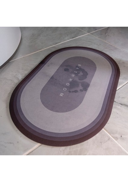 Kaymaz Taban Su Emici Kolay Silinebilir Banyo Paspası (38 x 59 Cm)
