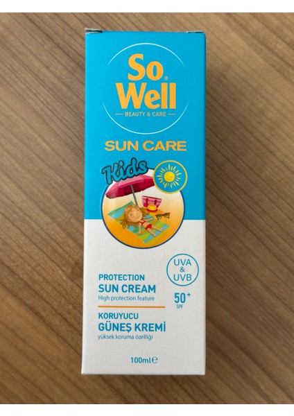 Sun Care Kids Koruyucu Güneş Kremi Spf 50+ (100 Ml) - Çocuk Cildine Özel Yüksek Koruma!