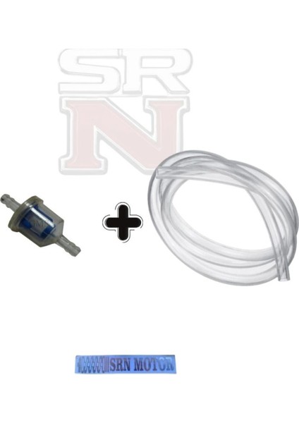Cg - Cup Benzin Filtresi + 1 mt Benzin Hortumu Seti Srnmotor