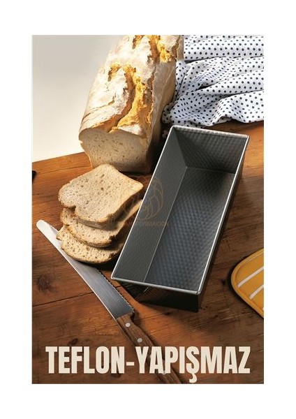 Teflon Ekmek Pişirme Kalıbı Baton Pasta Kalıbı