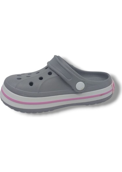 Cflex 22233 Kadın Gri Beyaz Pembe Sabo Terlik Sandalet modelleri