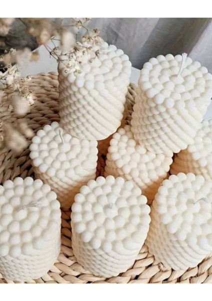 2'li Lüks Pearl Bubble Mum - Silindir Şıklığı Vanilya Kokulu