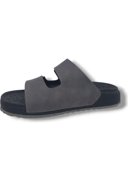 Alc 511101 Erkek Füme Cırt Cırtlı Köpük Taban Terlik modelleri