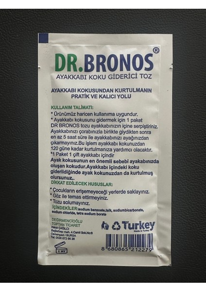 Ayakkabı Koku Toz 15 gr fiyatları