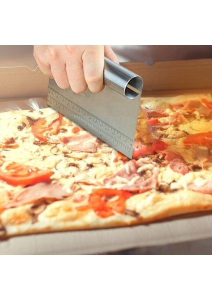 Pasta Spatulası - Profesyonel Hamur Sıyırıcı - Ölçü Cetvelli Pasta Hamur Spatulası 721743 fırsatları