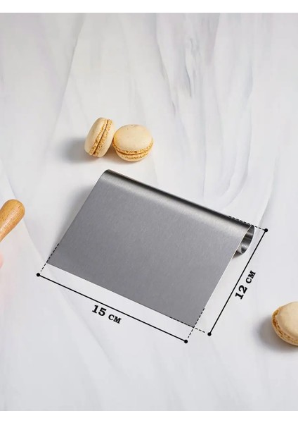 Pasta Spatulası - Profesyonel Hamur Sıyırıcı - Ölçü Cetvelli Pasta Hamur Spatulası 721743