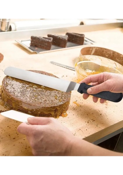 Pasta Spatulası Profesyonel 304 Paslanmaz Çelik 32 cm 721740