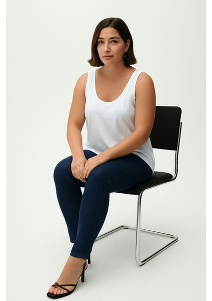 A Kesim Büyük Beden Pamuklu Kalın Askılı Atlet Tişört modelleri