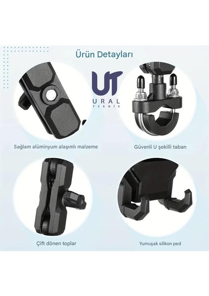 Tarantula Titreşim Sönümleyici Sağlam Motosiklet Bisiklet Scooter Cep Telefon Tutucu fırsatları