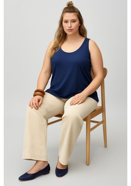 A Kesim Büyük Beden Pamuklu Kalın Askılı Atlet Tişört fiyatları