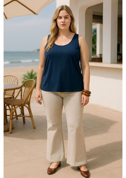 A Kesim Büyük Beden Pamuklu Kalın Askılı Atlet Tişört indirimleri