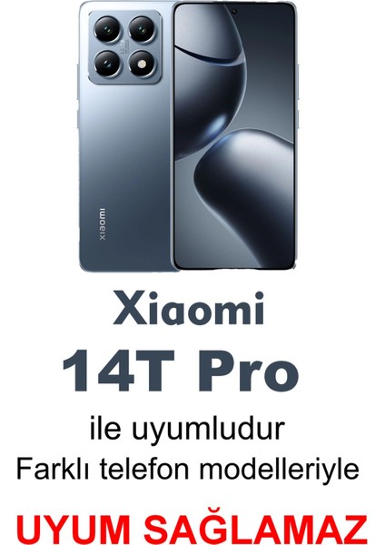 Xiaomi Mi 14T Pro Mat Uyumlu Siyah Kılıf – Yumuşak Silikon, Koruyucu, Şok Emici Kapak