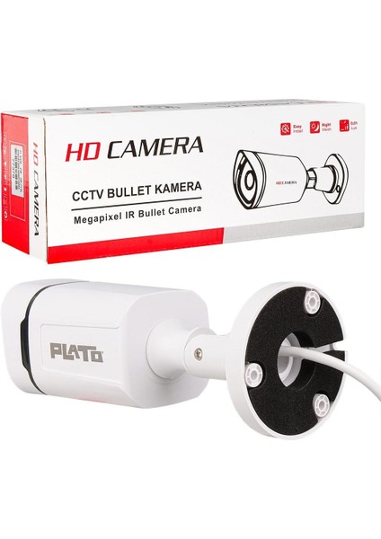 PL-23840 2mp 4 Warm Ledli 3.6 mm Plastik Kasa Ahd Bullet Kamera