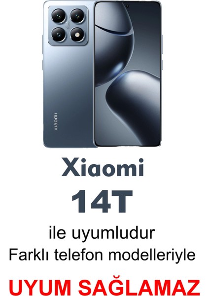 Xiaomi Mi 14T Mat Uyumlu Siyah Kılıf – Yumuşak Silikon, Koruyucu, Şok Emici Kapak