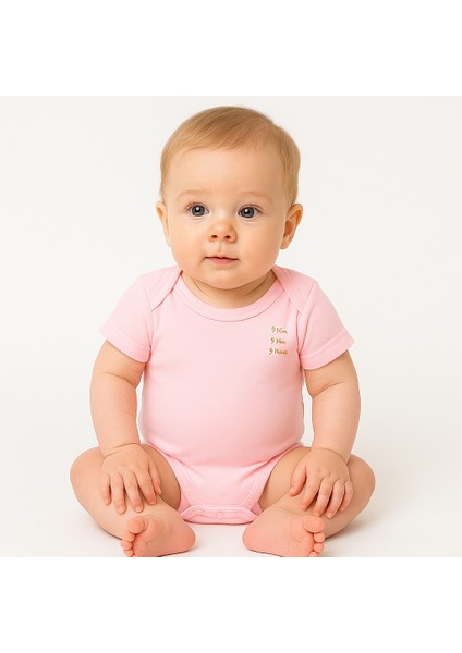 Miakids Bebek Yarım Kol Düz Renk Badi