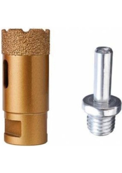 35 mm Granit Mermer Seramik Delme Panç Spiral ve Matkap Aparatlı M14 35 mm Granittr