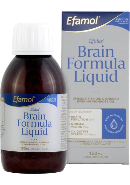 Efalex Omega, 3 + 6 Food Supplement Lemon & Lime Flavoured Liquid 150 ml