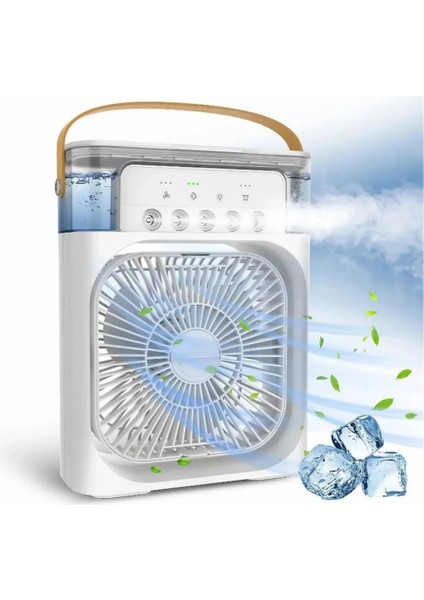 Taşınabilir Vantilatör Spreyli Vantilatör Buzlu Buharlı Mini Klima Fan Masaüstü Usb Fan Air Cooler modelleri