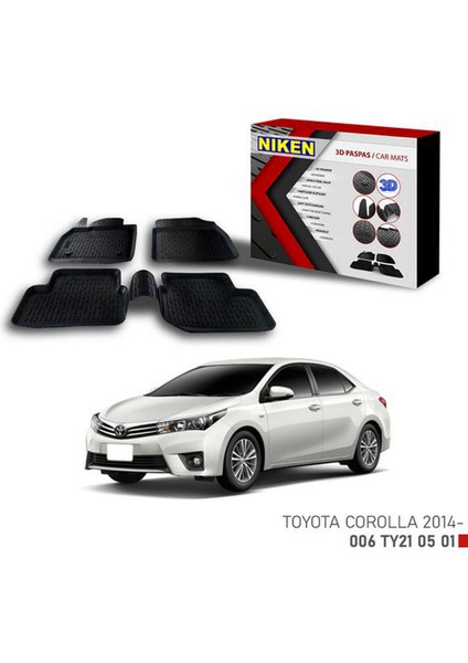3D Paspas Toyota Corolla 2014- Glstd
