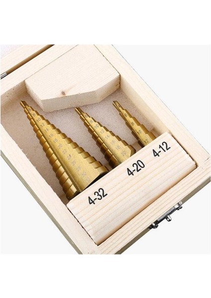Yüksek Kalite Kademeli Matkap Ucu Seti 3 Parça Okan Hırdavat