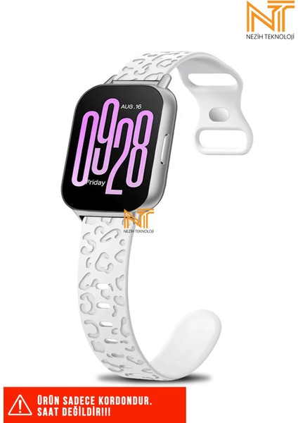 Xiaomi Redmi Watch 4 / 5 / Xiaomi Mi Band 8 Pro Uyumlu Leopar Desenli Silikon Kordon