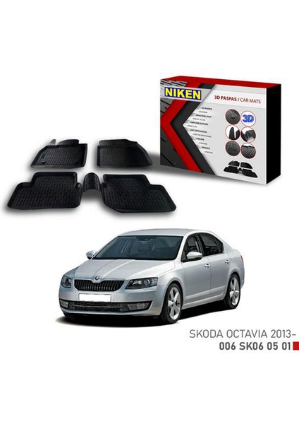 3D Paspas Skoda Octavia 2013- Glstd