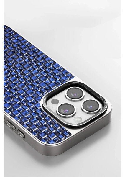 Iphone 15 Pro Brand Kapak - Gümüş Glstd