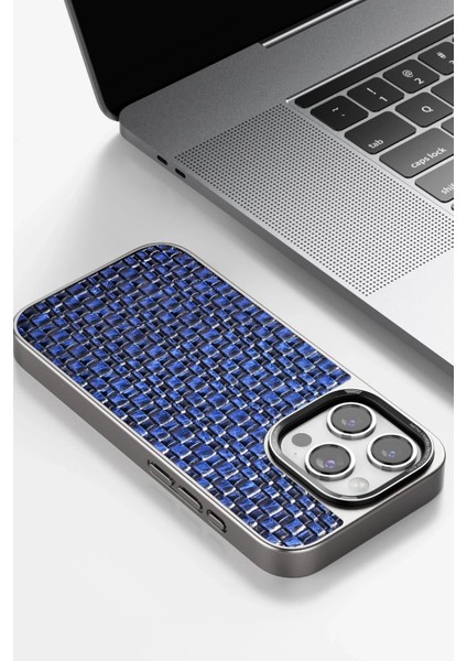Iphone 15 Pro Brand Kapak - Gümüş Glstd