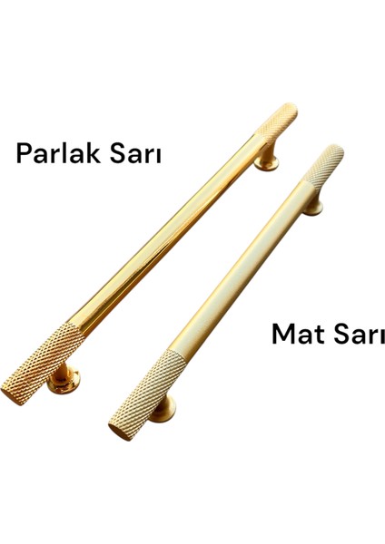 T Bar (Tırtıklı) Baklava Dilimli Mat Sarı Kulp Mobilya Mutfak Çekmece Kapak Kulbu modelleri