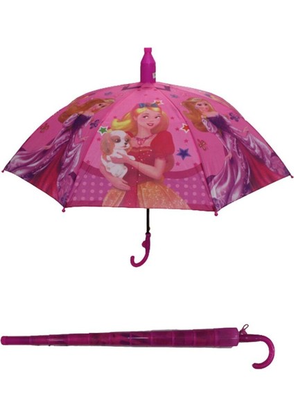 RB-051 Asorti Çocuk Şemsiye Pembe Saplı